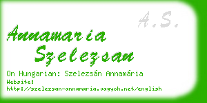 annamaria szelezsan business card